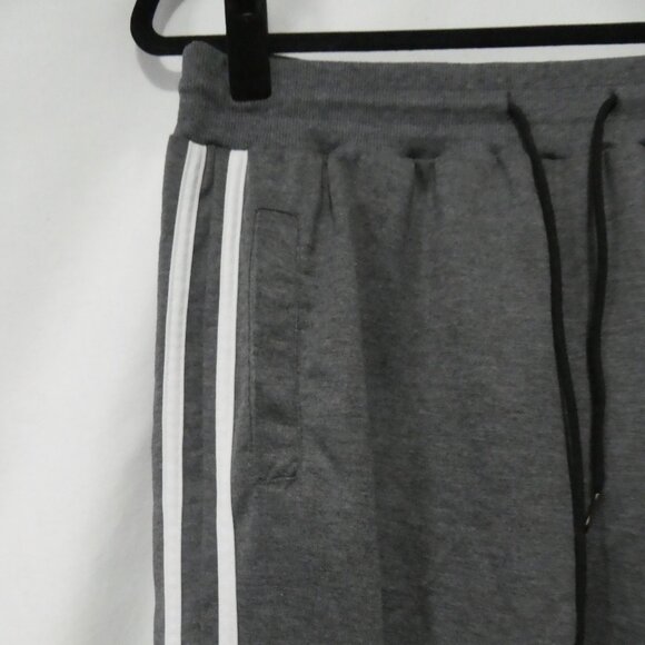 MANFINITY | medium | Grey Cargo Joggers | White Stripe Sides - Picture 3 of 16